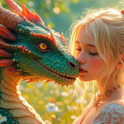 La niña y el dragón